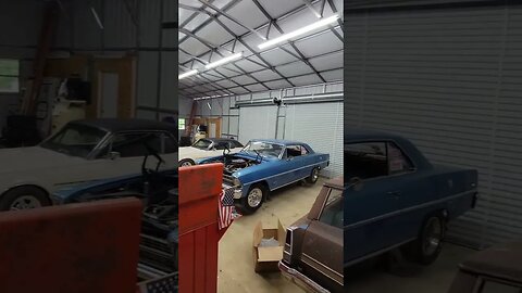 Shop is getting ready to have a lot of activities soon!!! #chevy #nova #cougarxr7 #suburban #chevyii