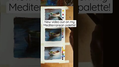 Here a clip from my latest video on my favorite palette for painting Greece! #stilllife #lemon