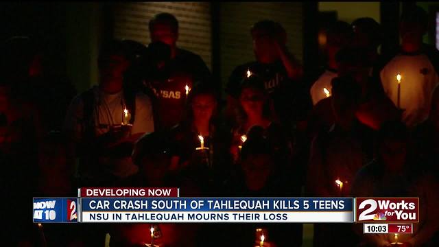 Vigil held for five teens killed in tragic crash