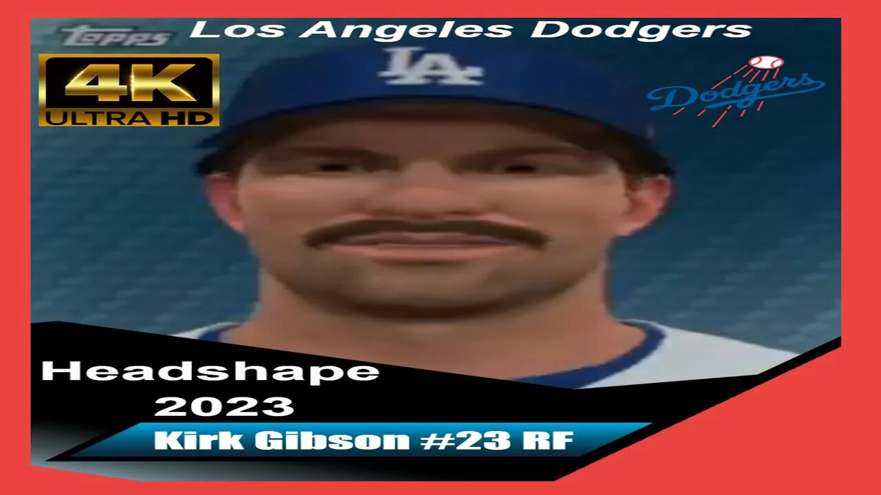 How To Create Kirk Gibson MLB The Show 23 | Headshape