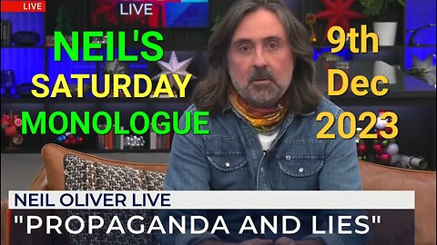 Neil Oliver's Saturday Monologue - 9th December 2023.