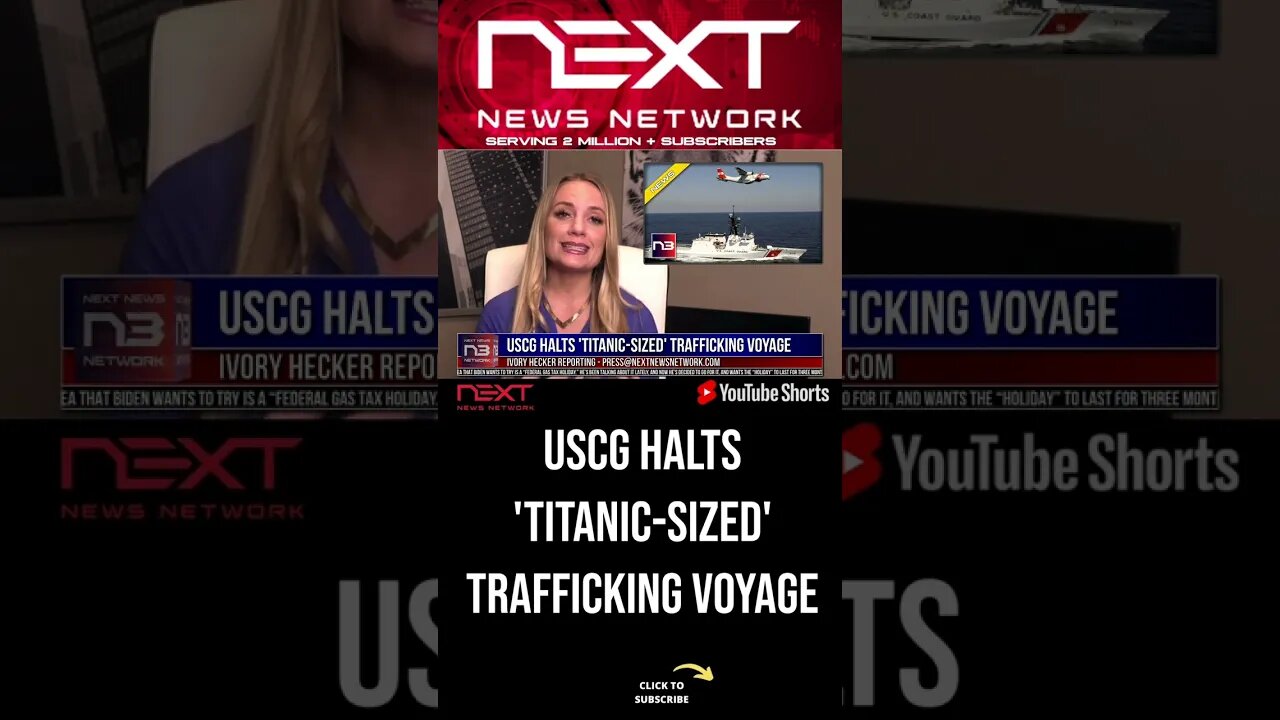 USCG Halts 'Titanic-Sized' Trafficking Voyage #shorts