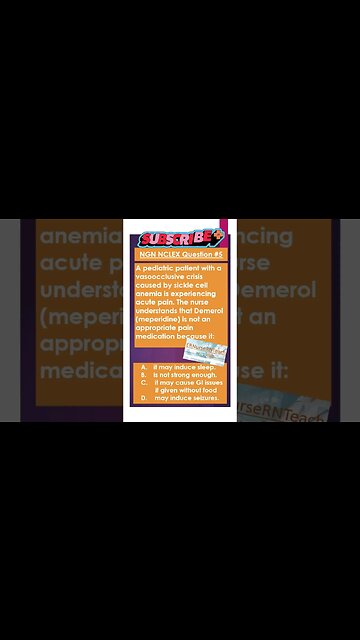 Can you answer NGN NCLEX question 5 #nclex #nextgennclex #shorts #trending