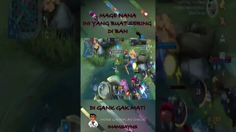 NANA SERING DI BAN !! CUTE TAPI NGESELIN #shorts #mobilelegends #gameplay #mlbb #fyp #nana #mage