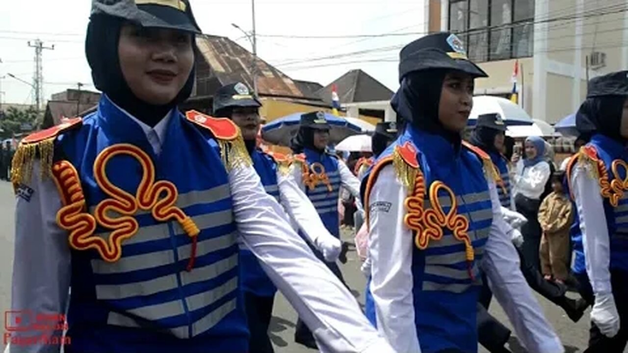 BAGIAN KE 6 PERLOMBAAN BARIS - BERBARIS PBB ANTAR SMP - SMA SEKOTA PAGARALAM HUT RI KE 78 2023