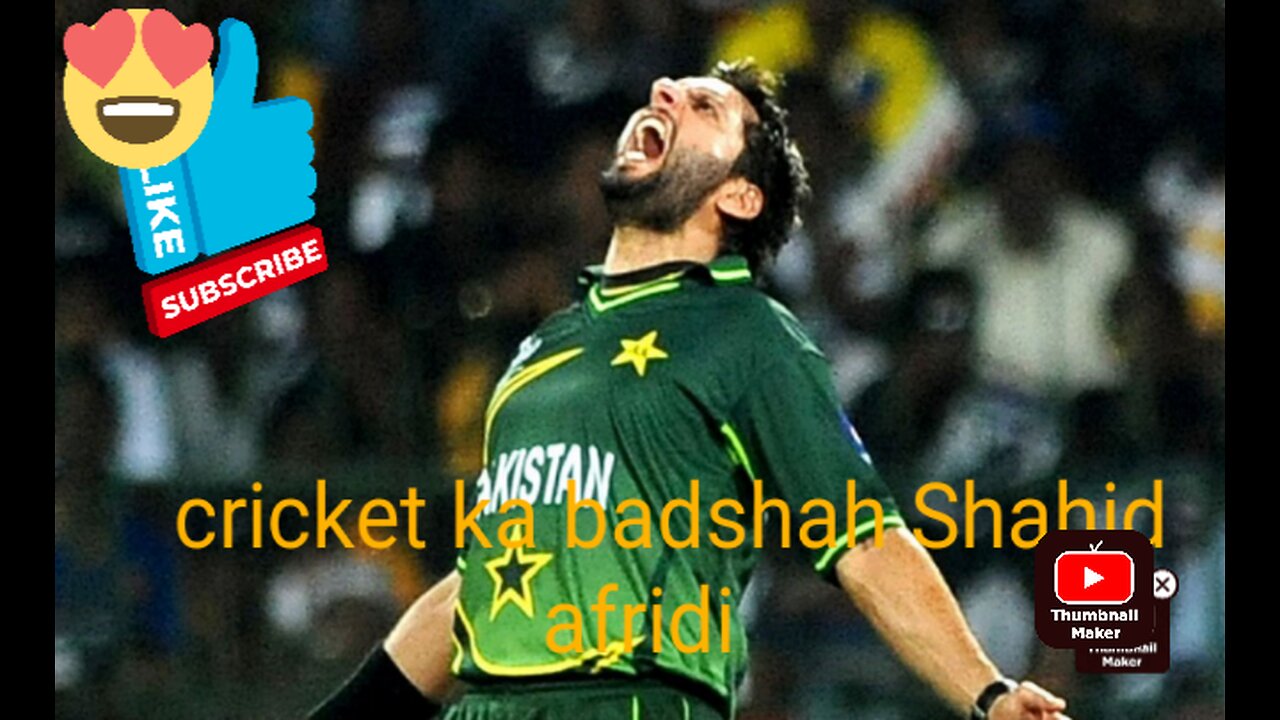 Shahid afridi cricket history