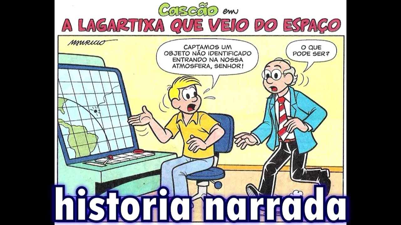 Cascão em-A lagartixa que veio do espaço | Gibis do Rapha