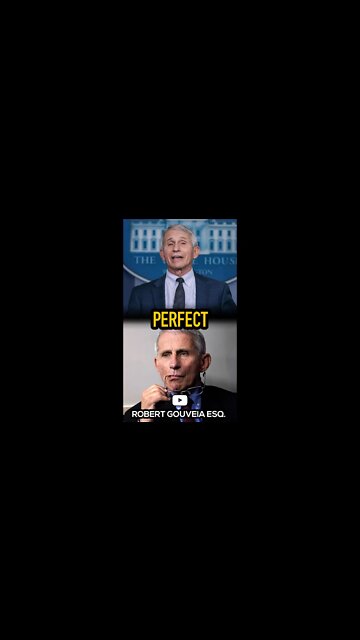 Fauci: Everything was PERFECT #shorts