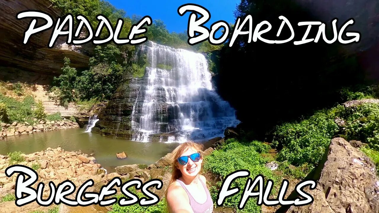 Paddle Boarding to Burgess Falls, Tennessee