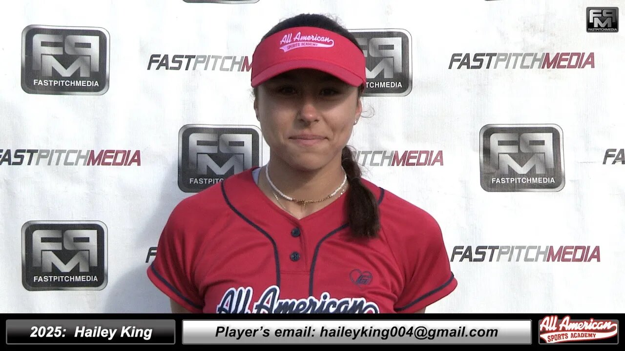 2025 Hailey King 3.71 GPA Second Base & Outfield Softball Recruiting Skills Video - AASA McCafferty