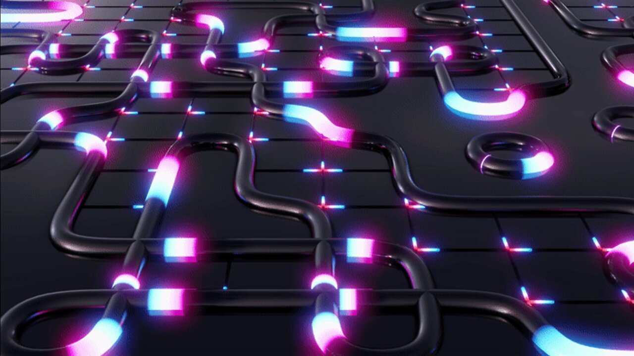 glowing neon lights pipes high contrast | free seamless 4k uhd dj or vj loop