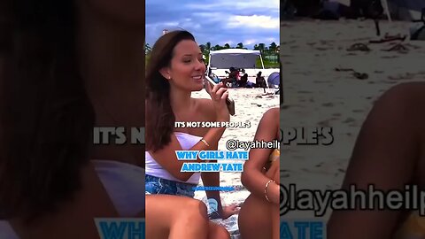 ANDREW TATE TRIGGERS A FEMINIST ON THE BEACH!