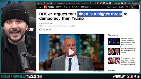 RFK Jr WARNS - Pro Censorship Biden BIGGER THREAT Than Trump, Polls Show Kennedy Helping Trump