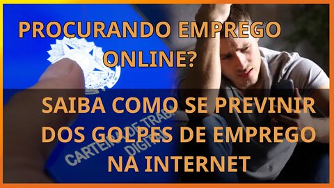 Trabalhar e procurar emprego na internet - como não cair em golpes de emprego