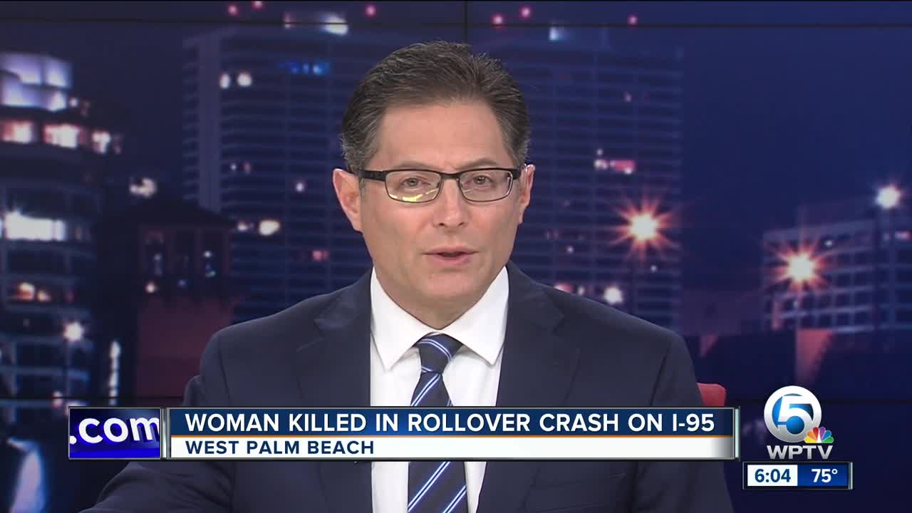 1 dead, 1 critically injured in West Palm Beach crash on I-95