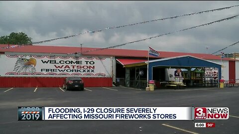 Watson fireworks stores see decrease in sales following flooding, I-29 closures this spring