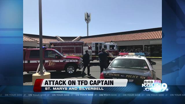 Suspect attacks fire captain