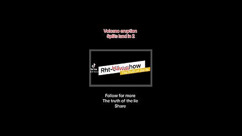 Volcano erupts splits Hawaii into 2