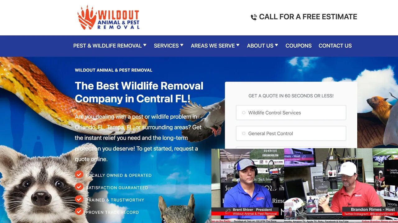 The Consumer Quarterback Show - Brent Shriver Wildout Animal & Pest Removal