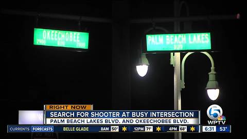 Shot fired into car along Okeechobee Boulevard in West Palm Beach