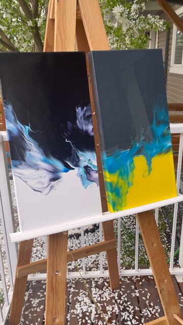 SALE #28 Dutch Pours Galore! #art #shorts #forsale #yyc #acrylicart #fluidart