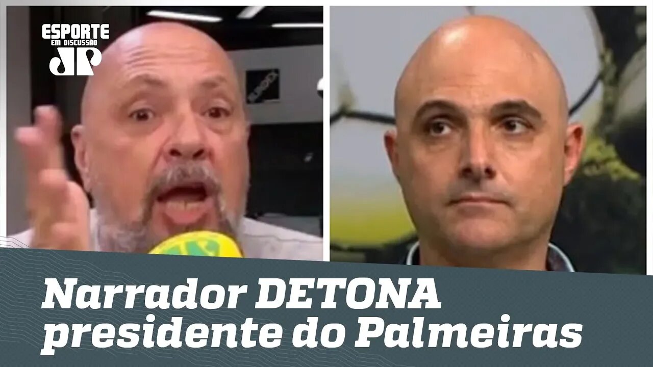 Narrador DETONA atitude do presidente do Palmeiras: "FEIO!"