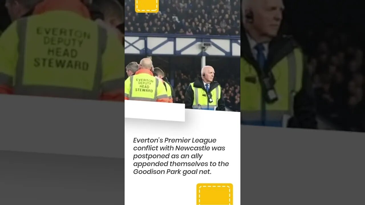 Everton vs Newcastle deferred as dissident joined to goal in rehash of Arsenal occurrence #shorts