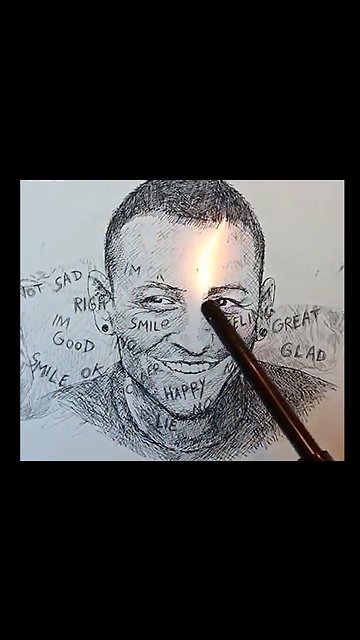 This touching art tribute to Linkin Park's Chester Bennington is so powerful