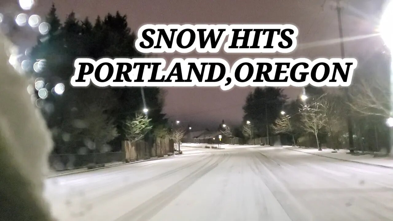 Filipina in USA/ SNOW HITS PORTLAND, OREGON🇺🇸