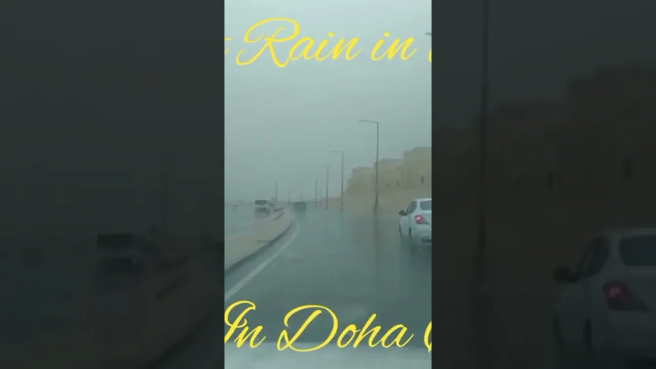First Rain đŠī¸âī¸đ§ī¸ 2022 Doha Qatar đ§ī¸âī¸đŠī¸ #exploreqatar #qatartravel #doharain