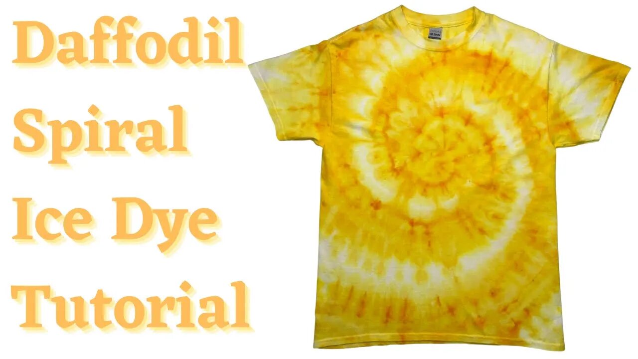 Tie-Dye Pattern: Daffodil Double Stripe Spiral