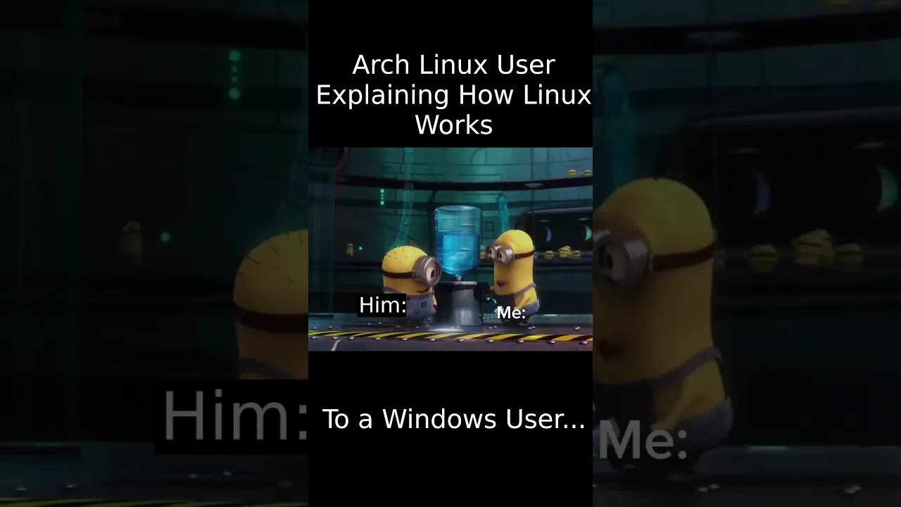 Me & my Innocent friend on Linux #software #linux #opensource #foss #technology #memes #windows #mac