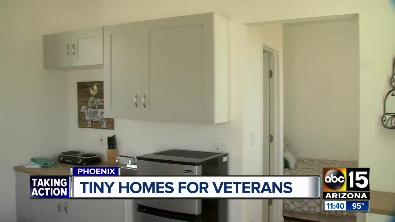 Tiny homes open in the Valley for veterans, homeless