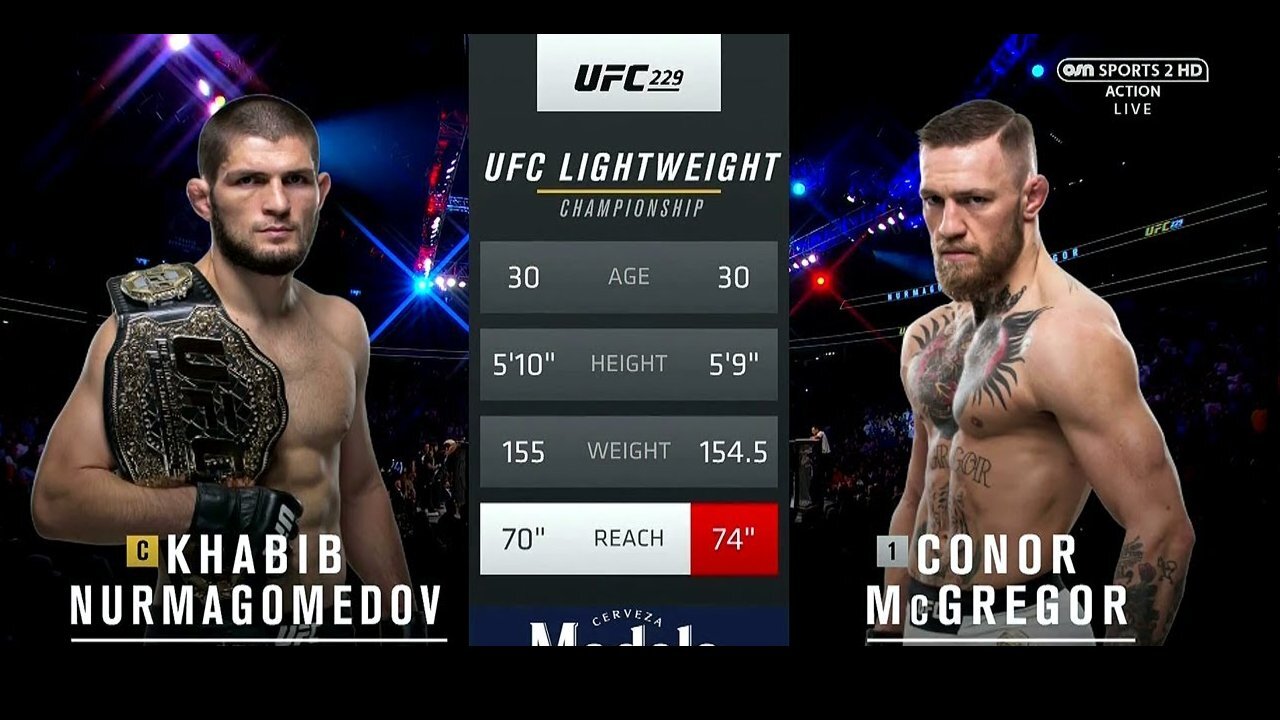 UFC MMA Khabib Nurmagomedov vs Conor McGregor! (No Commentary)