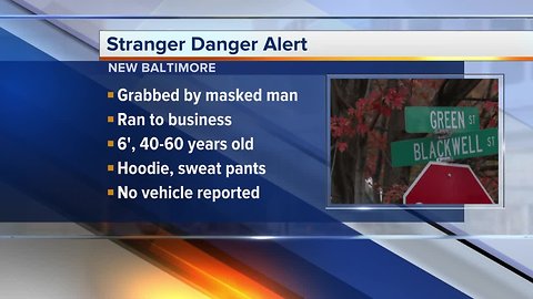 Police warn of stranger danger incident in New Baltimore