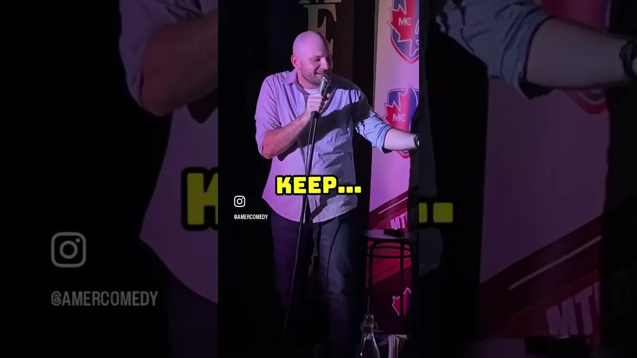 Blind man has HOT WIFE! #standupcomedy #blind #comedy #crowdwork #handicap #shorts