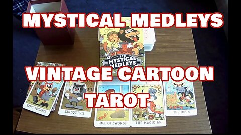 Mystical Medleys Vintage Cartoon Tarot Neat deck and artwork