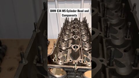 BMW E34 M5 Cylinder Head and Components #bmw #diy #bmwm5 #bmwe34 #restoration #cars #automotive