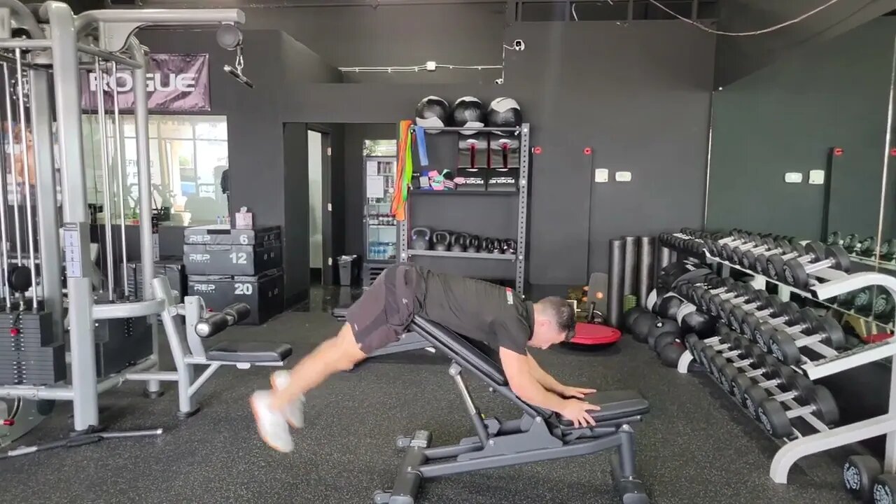 Incline Bench Reverse Hyperextensions "Reverse Hypers"