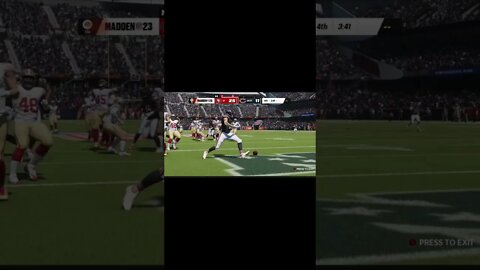 Madden 23 Dante Pettis Taking It To The House #shorts