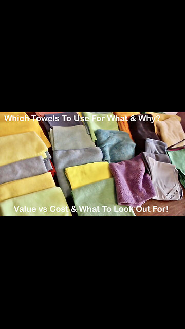 Best Microfibre Towels Cloths For Car Detailing #shorts