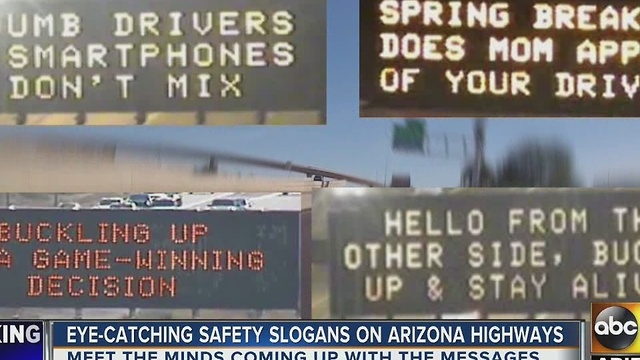 Who is the witty mastermind behind the ADOT signs?