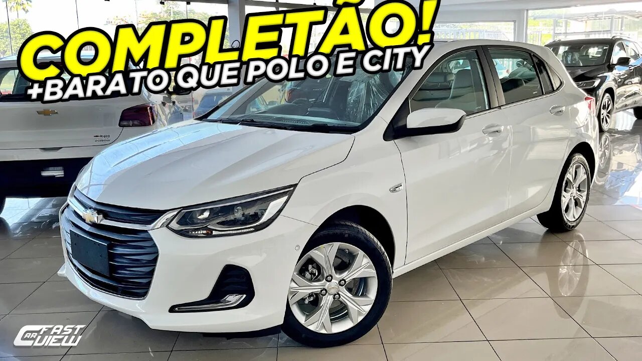 CHEVROLET ONIX PREMIER 1.0 TURBO AUTOMÁTICO 2022 + BARATO QUE VW POLO HIGHLINE E HONDA CITY TOURING