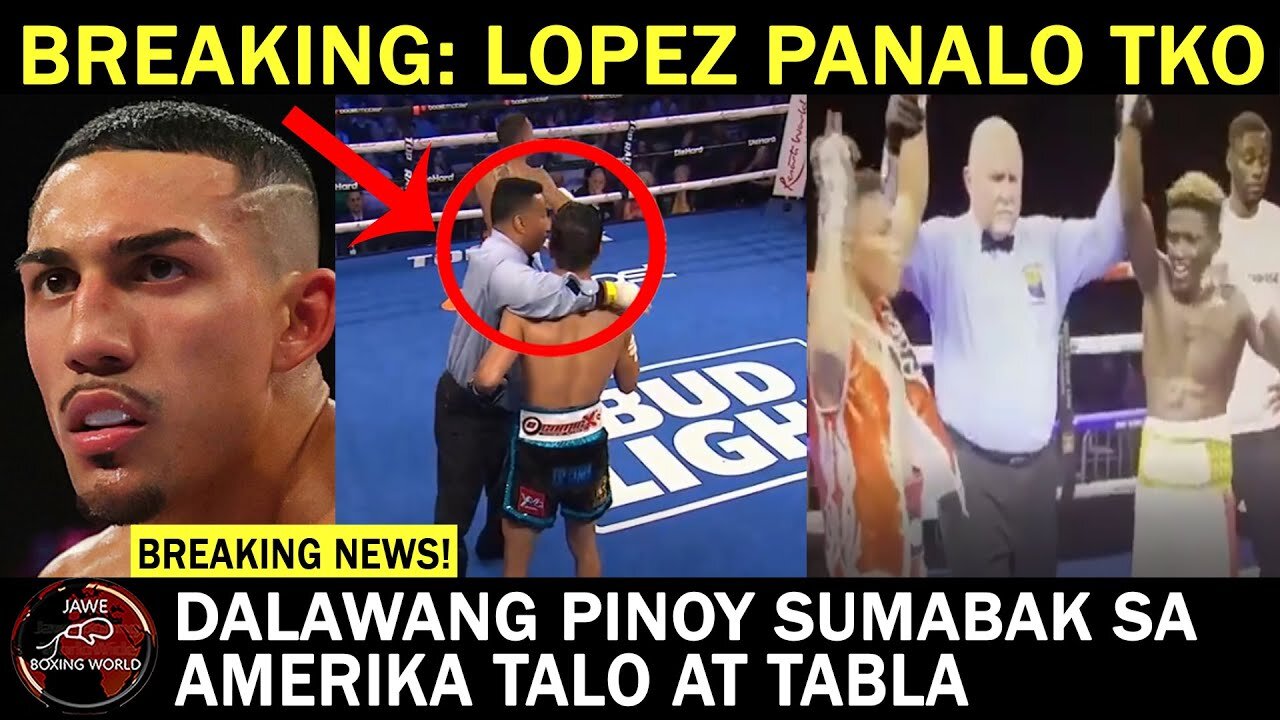 Breaking News:Teofimo Lopez Panalo kay Pedro Campa TKO RD 7,2 Pinoy Lumaban Sa Amerika Talo At Tabla