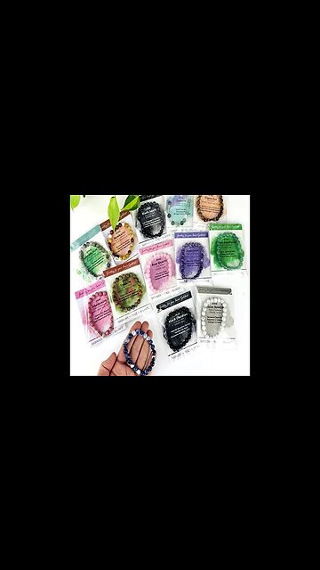 MALA GEMSTONE BEADED STRETCH BRACELET (YOU CHOOSE STONE)