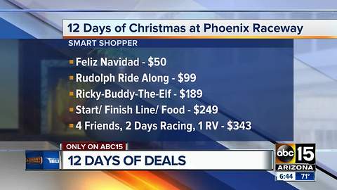 Smart Shopper: Phoenix International Raceway offering 12 days of deals