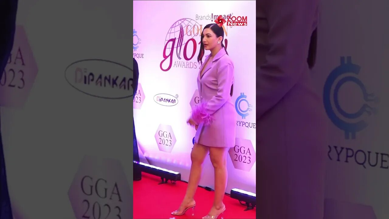 Gauhar Khan attend red carpet of Golden Glory Awards 2023 😍💖📸 #shorts