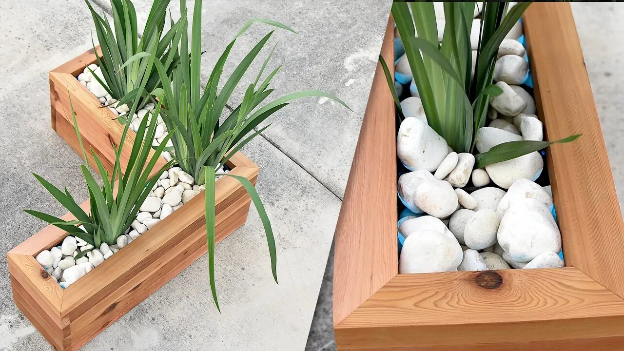 How to make an Outdoor planter ( with LED )