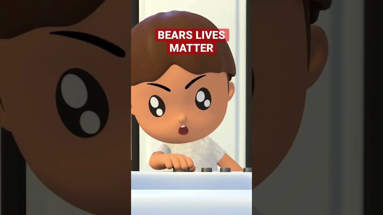 Bad Bear Bubu trying to escape the inevitable washing machine bath #familyfriendly #singalong