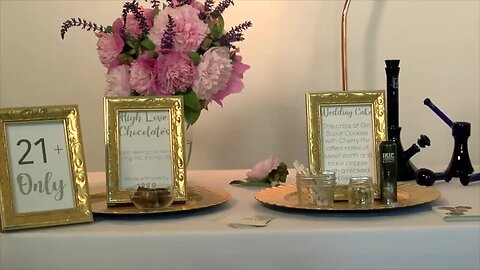 Newlyweds celebrate with old traditions and one notably new offering: cannabis